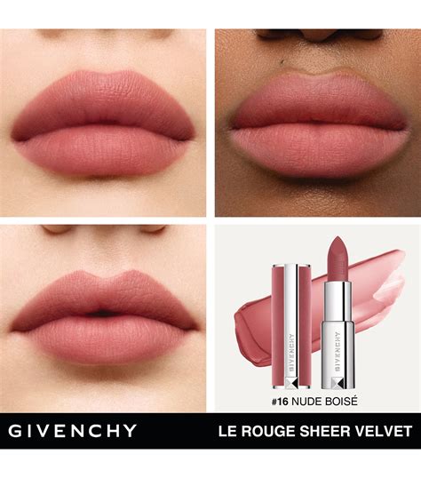 matita givenchy|givenchy le rouge sheer velvet.